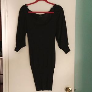 Black mini dress